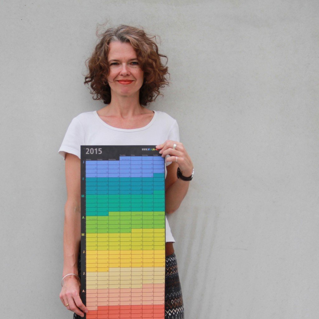 Anette mit Kalender