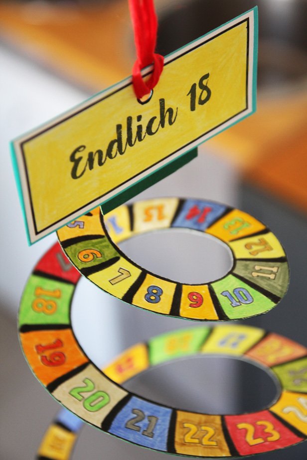 Anleitung zum Basteln eines DIY Countdowns