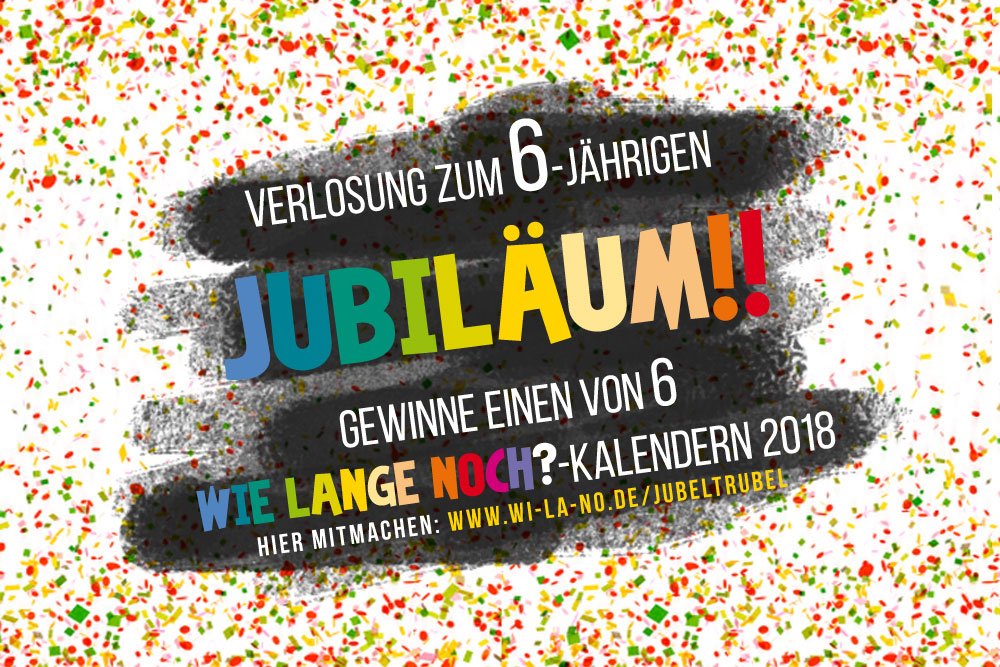 Jubiläum! 6 Jahre WiLaNo! Mach mit bei der großen Verlosung!