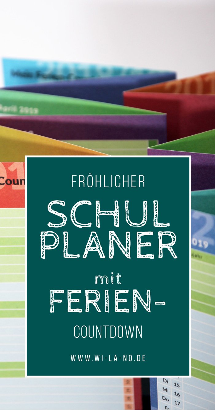 Schülerkalender mit Ferien-Countdown 2018/19 für Niedersachsen und Berlin