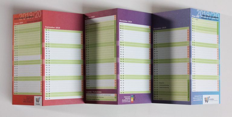 Wi-La-No Schülerkalender für 2019/2020