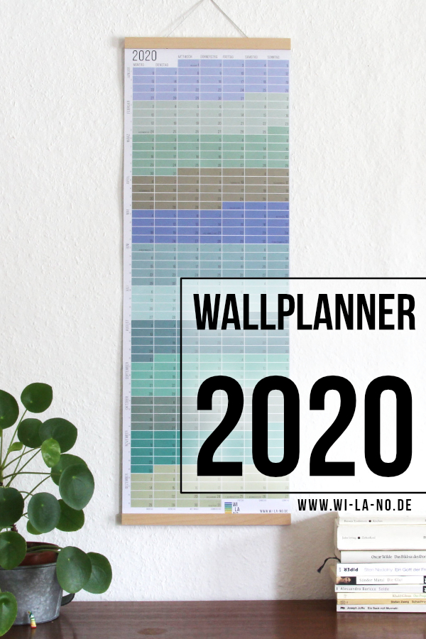 wandkalender 2020 wallplanner Jahresplaner Designkalender calendar