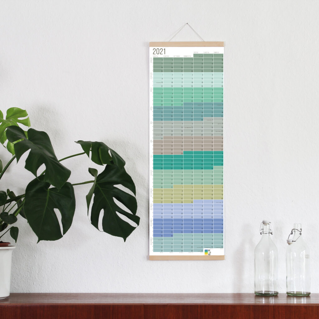 wandkalender 2021 wallplanner Jahresplaner Designkalender calendar 2021 wi-la-no wilano