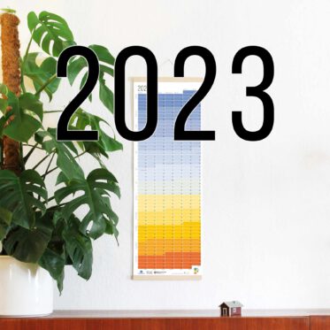 Wandkalender 2023 Wallplanner Jahresplaner Designkalender Calendar 2023 Wi-La-No Kalender Wie lange noch? Blue Hour Blaue Stunde