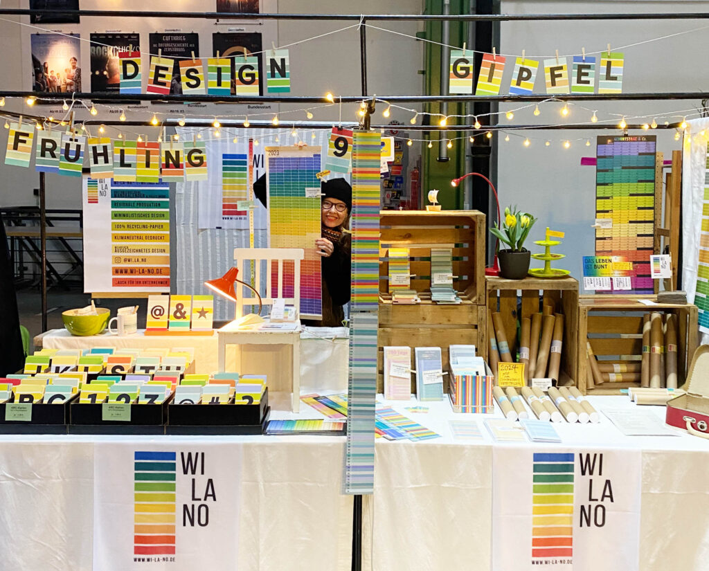 Der Wi-La-No-Marktstand auf dem Designgipfel in Dortmund