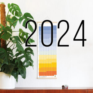 Wandkalender 2024 Wallplanner Jahresplaner Designkalender Calendar 2024 Wi-La-No Kalender Wie lange noch?