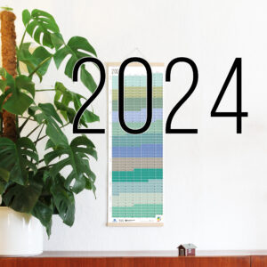 Wandkalender 2024 Wallplanner Jahresplaner Designkalender Calendar 2024 Wi-La-No Kalender Wie lange noch?