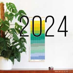 Wandkalender 2024 Wallplanner Jahresplaner Designkalender Calendar 2024 Wi-La-No Kalender Wie lange noch?